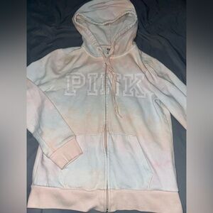Victoria's Secret/PINK Pastel Tie-Dye Zip-up Jacket